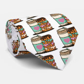 koffiedonut stropdas (Opgerold)