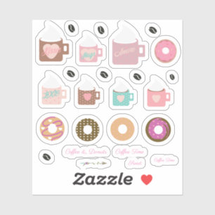 Koffiedonuts en meer Campfire Planner Stickers