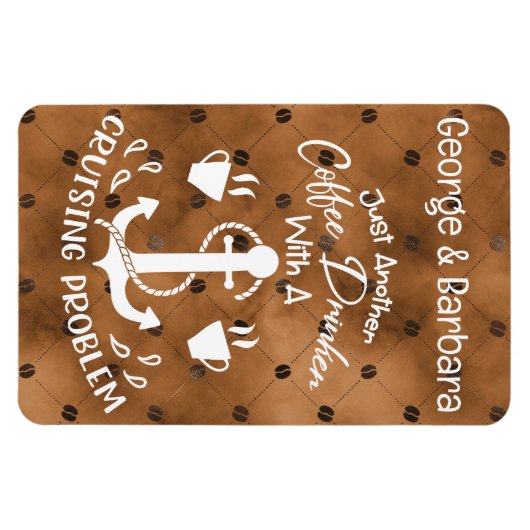 Koffiedrinker met Cruising Probleem Cruise Decor Magneet (Horizontaal)