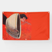 koffiedrinker spandoek (Horizontaal)