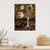 Koffiedroomcanvas Poster (Keuken)