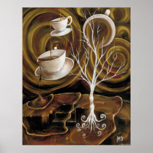 Koffiedroomcanvas Poster