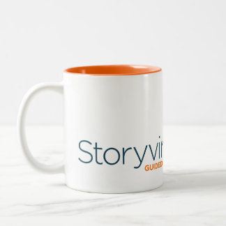 KOFFIEE CUP - Mok voor onkruidachtige witte/Oranje
