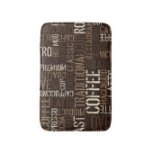  koffieervaring naadloos patroon badmat (Voorkant Verticaal)