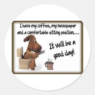 Koffiefort Ronde Sticker