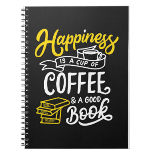 Koffiegeluk is een beker koffie notitieboek