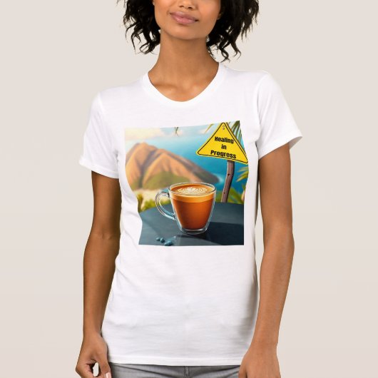 Koffiegenezing T-shirt (Voorkant)