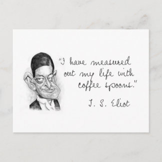 KoffieGezegden van T. S. Eliot Briefkaart