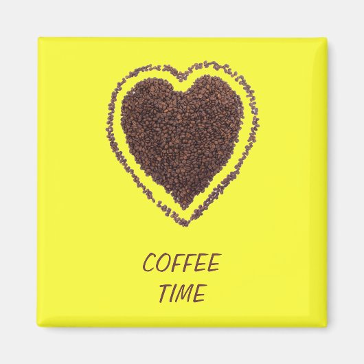 koffiehart magneet (Voorkant)