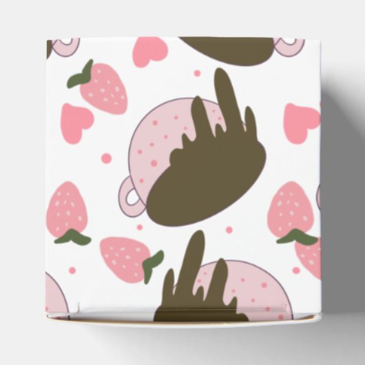 Koffieharten van paardebes met chocolade-uitdrijfk bedankdoosjes (Bovenkant)