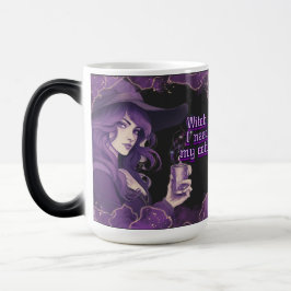 Koffieheks op zwart magische mok