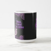 Koffieheks op zwart magische mok (Midden)
