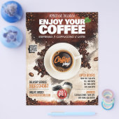 Koffiehuis / Coffeeehouse (Sjabloon) Flyer (Enkel)