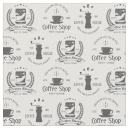 Koffiehuis logo's stof