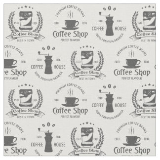 Koffiehuis logo's stof