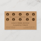 Koffiehuis / Shop Loyalty Kaart (Voorkant)