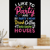 Koffiehuizen en Shows Drink Poster (Keuken)