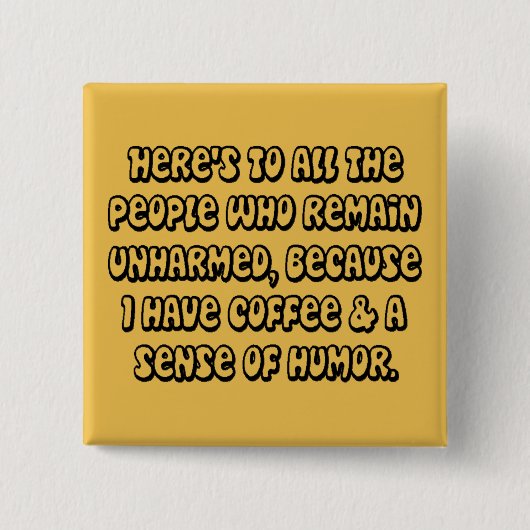 KoffieHumor Button (Voorkant)
