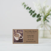 KoffieJava Visitekaartje (Staand voorkant)