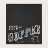koffiekarton gevouwen loyaliteitsstempel visitekaartjes (Buitenkant ongevouwen)