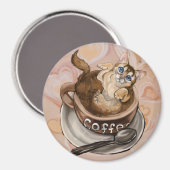 Koffiekat Magneet (Voorkant / Achterkant)