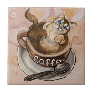 Koffiekat Tegeltje