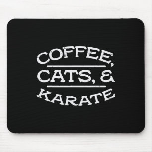 Koffiekatten Karate Martial Arts Pet Lover Mannen Muismat