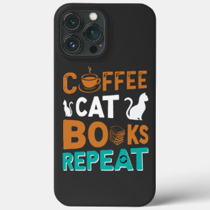 Koffiekboeken Herhalings-, lees- en koffieliefhebb iPhone 13 Pro Max Hoesje