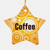 Koffiekerstversiering Keramisch Ornament (Achterkant)