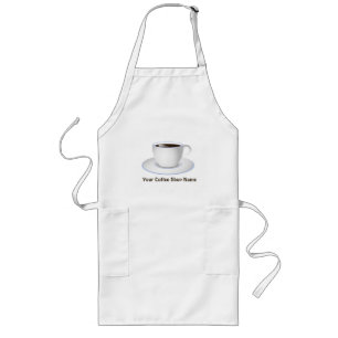 Koffiekkoffer Koffie Koffie Koffie Klanten Standaa Lang Schort