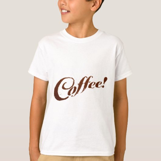 Koffiekkoffie — Kinder T-Shirt (Voorkant)
