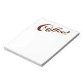 Koffiekkoffie met koffiegronden - Blocnote (Gedraaid)