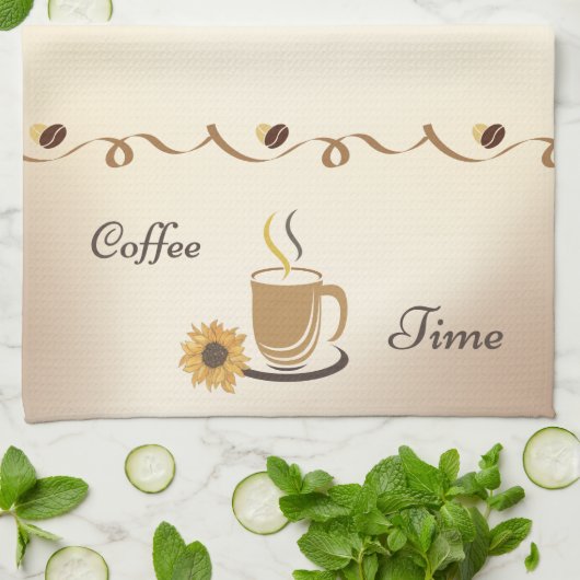 Koffiekkoffiebeker Daisy Kitchen Towel Theedoek (Gevouwen)