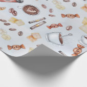 Koffiekkoffiemaffeïne Cadeaupapier (Hoek)