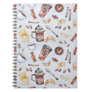 Koffiekkoffiemaffeïne Notitieboek