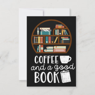 Koffiekoffie en goede boeken bedankkaart