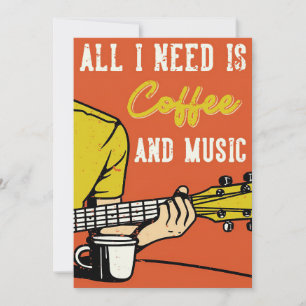 Koffiekoffie en muziek kaart