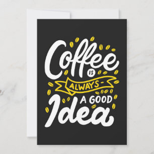 Koffiekoffie is altijd een goed idee bedankkaart