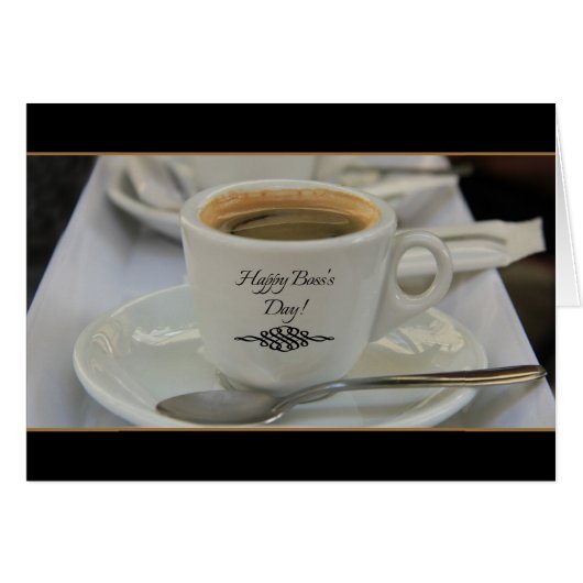 Koffiekoffie-Kaart op de feestdag (Voorkant Horizontaal)