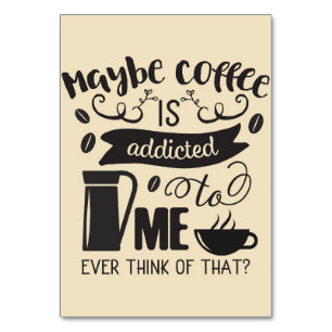 Koffiekoffiekoffie is bij mij bedoeld kaart