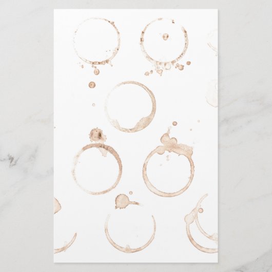 Koffiekoffievlek Briefpapier (Voorkant)