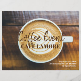 Koffiekoffiewinkel koffie flyer