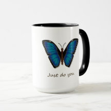 Koffiekop met Blauwe Vlinder
