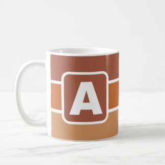 Koffiekop met letter A (uw naam) Koffiemok