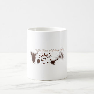 Koffiekop met ontwerp. koffiemok