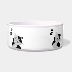 Koffiekop voor kattenliefhebber voerbakje