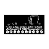 koffiekopalk rubberstempel (Afrduk)