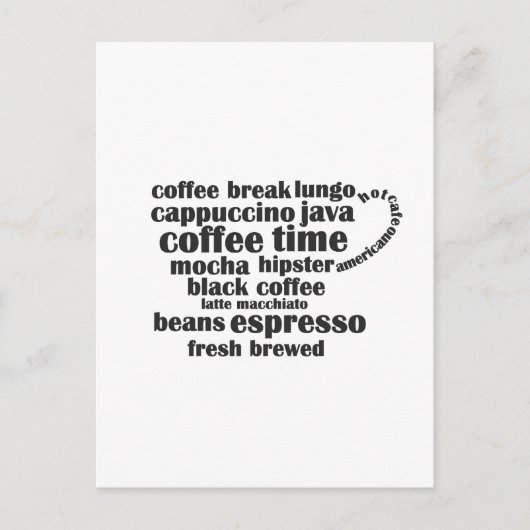 Koffiekopje Briefkaart (Voorkant)