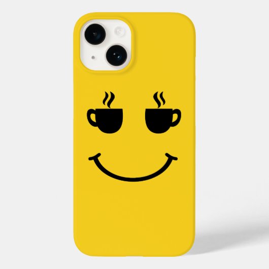 Koffiekopje Glimlach Case-Mate iPhone Case (Achterkant)