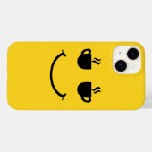 Koffiekopje Glimlach Case-Mate iPhone Case (Achterkant (horizontaal))